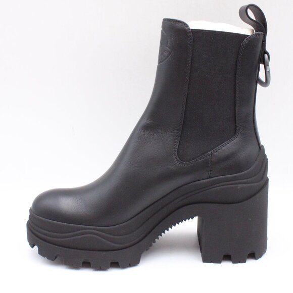 NIDB Moncler Envile Chelsea Ankle Boots with Chunky Heels in Black EU 36 - Picture 9 of 16